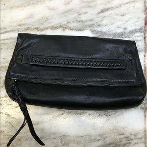Frye Braided Leather Clutch